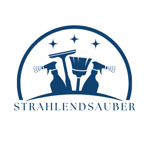 White And Blue Modern Cleaning Services Logo